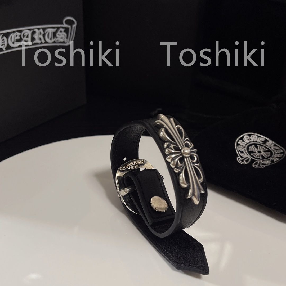 CHROME HEARTS クロムハーツ レザー ブレスレット 01