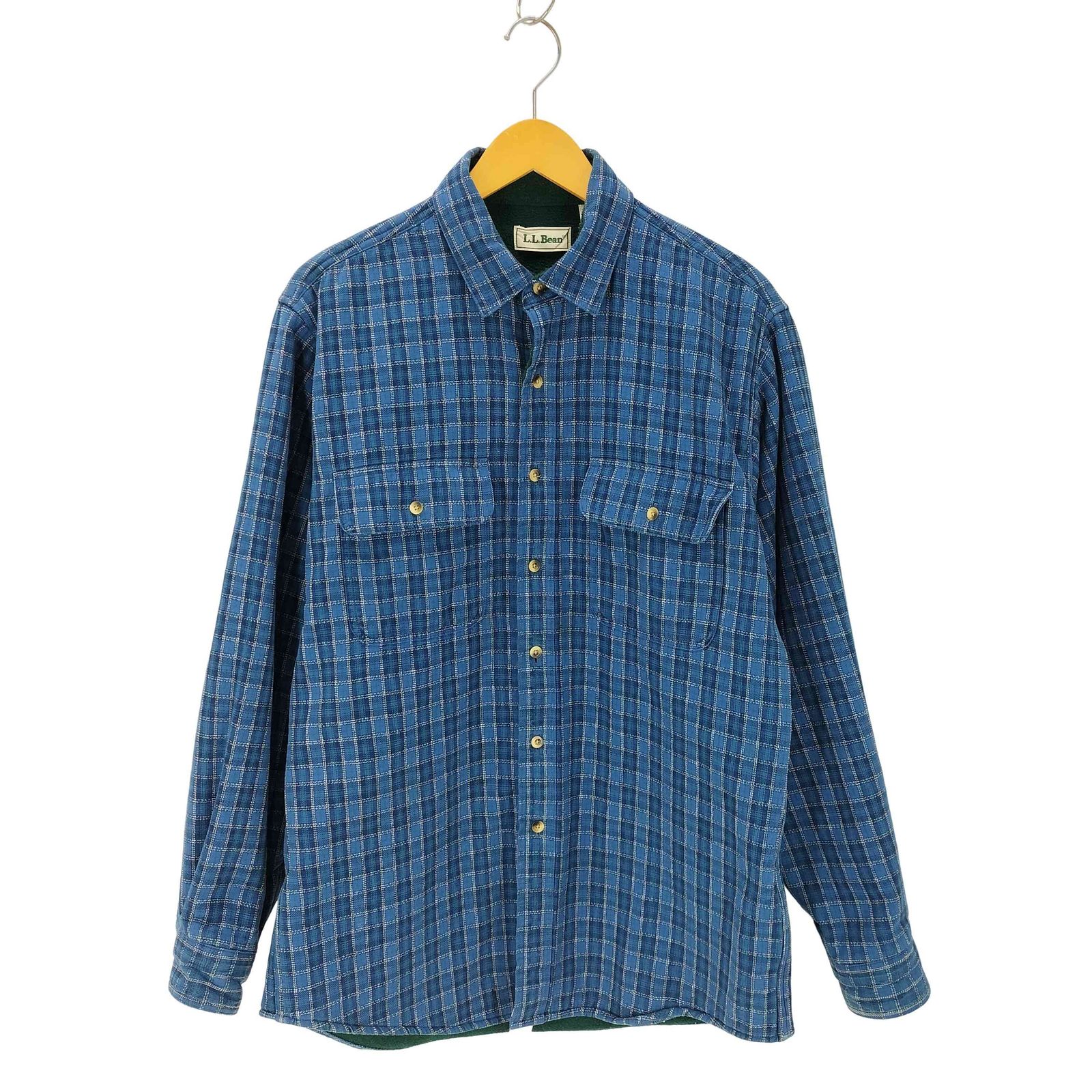 エルエルビーン L.L.Bean 70s-80s 裏地フリース チェック柄 シャツジャケット メンズ JPN：M 