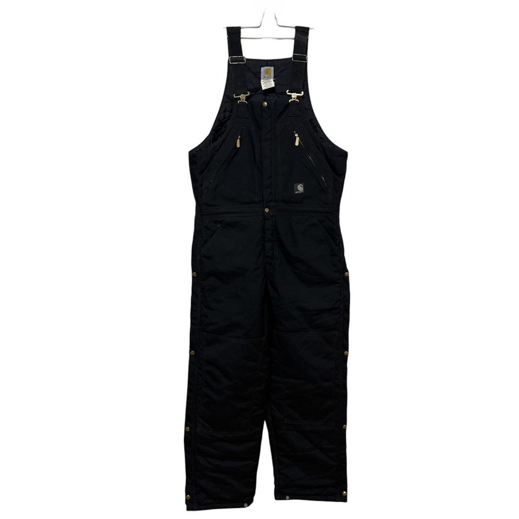 Carhartt 中綿入りダブルニーオーバーオール ブラック S-3176