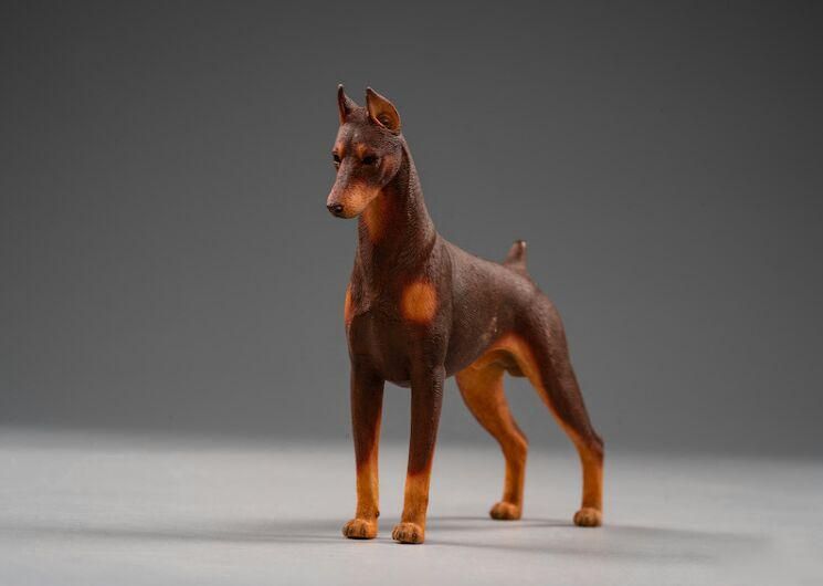 ドーベルマン 警察犬 動物模型 コレクション 置物 - メルカリ