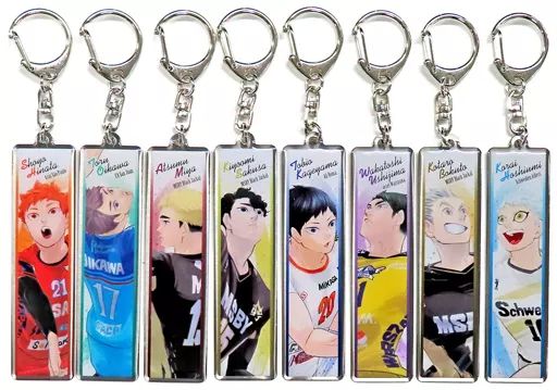 ハイキュー メタルキーホルダー 8種セット 中古】キーホルダー 全8種セット 「ハイキュー!!×V.LEAGUE ALLSTAR