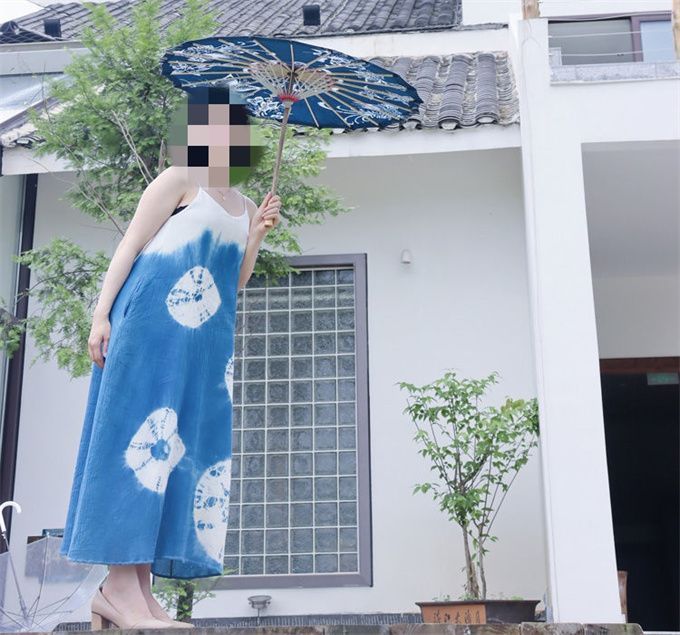蝋染め工芸 和風日傘