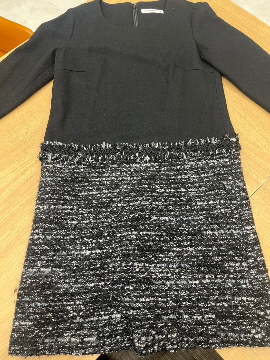 KA994 M-premierBLACK エムプルミエブラック ツイード ワンピース