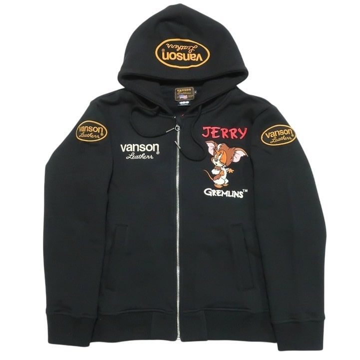 vanson バンソン トムとジェリー グレムリン コラボ 刺繍 ジップ 