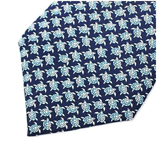 エルメス シルク ネクタイ 亀柄 中古 ABランク HERMES メンズ