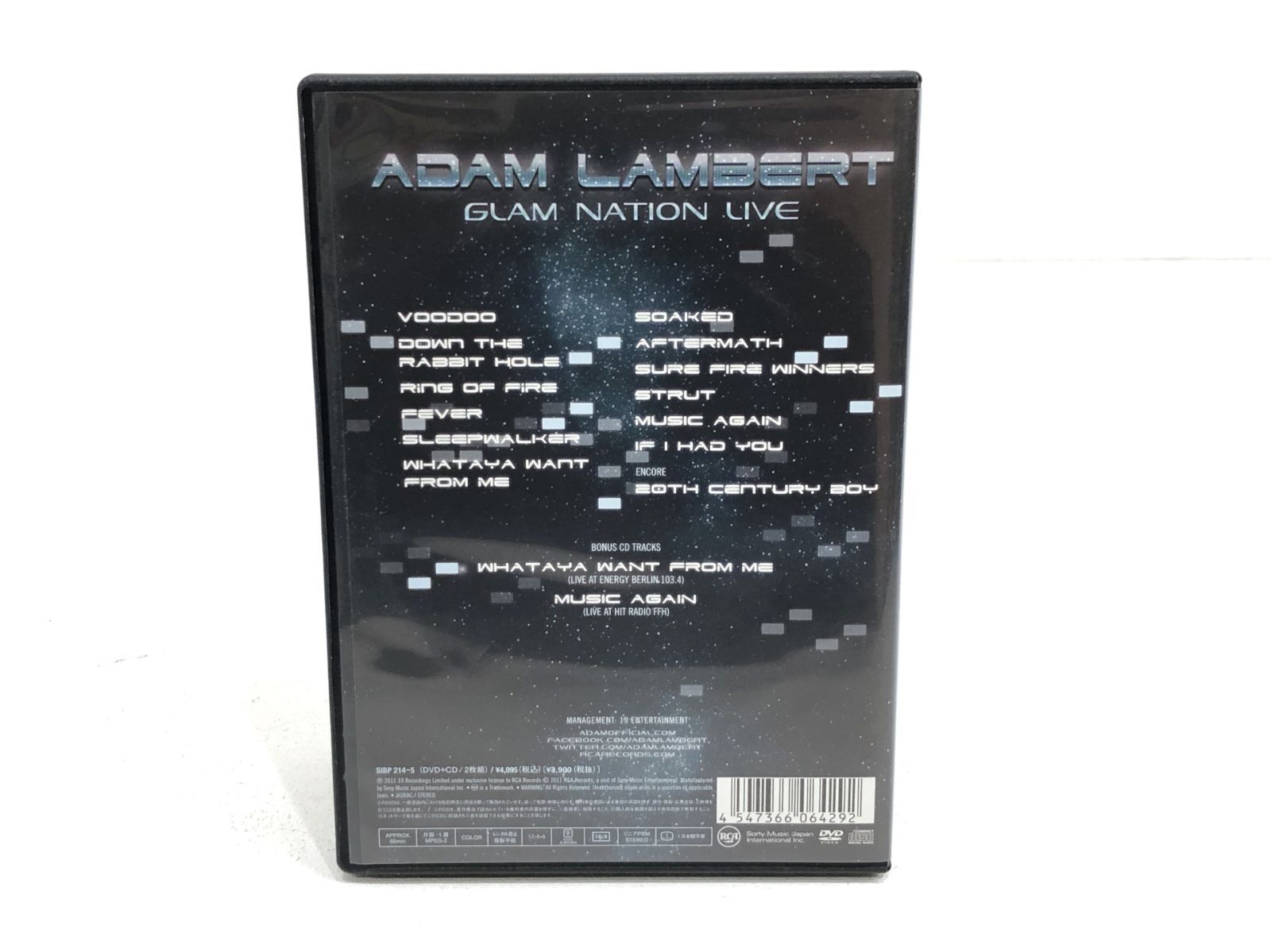 小牧店】アダム・ランバート ADAM LAMBERT GLAM NATION LIVE