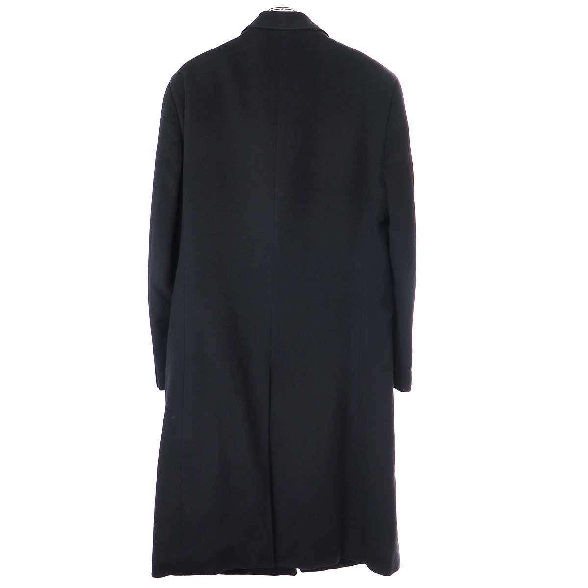 Giorgio Armani ブラック カシミヤチェスターコート Giorgio Armani