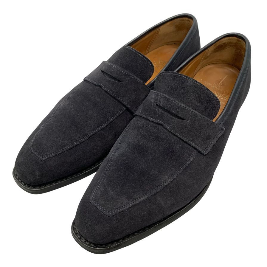 新品 CROCKETT&JONES ローファー 革靴 スエード 定価9万 タッセル