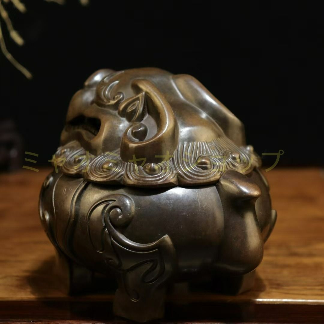 貔貅 香炉 癒し お香 置物 寝室 オブジェ リラックス リラクゼーション アロマ お香 置物 オブジェ インテリア 玄関 リビング 寝室 優雅 伝統的 運 金運 健康運 贈り物 プレゼント 魔除け 出世運 家庭運 家内安全 オフィス 飾品 幸運 NEXPOTALLINN_EU