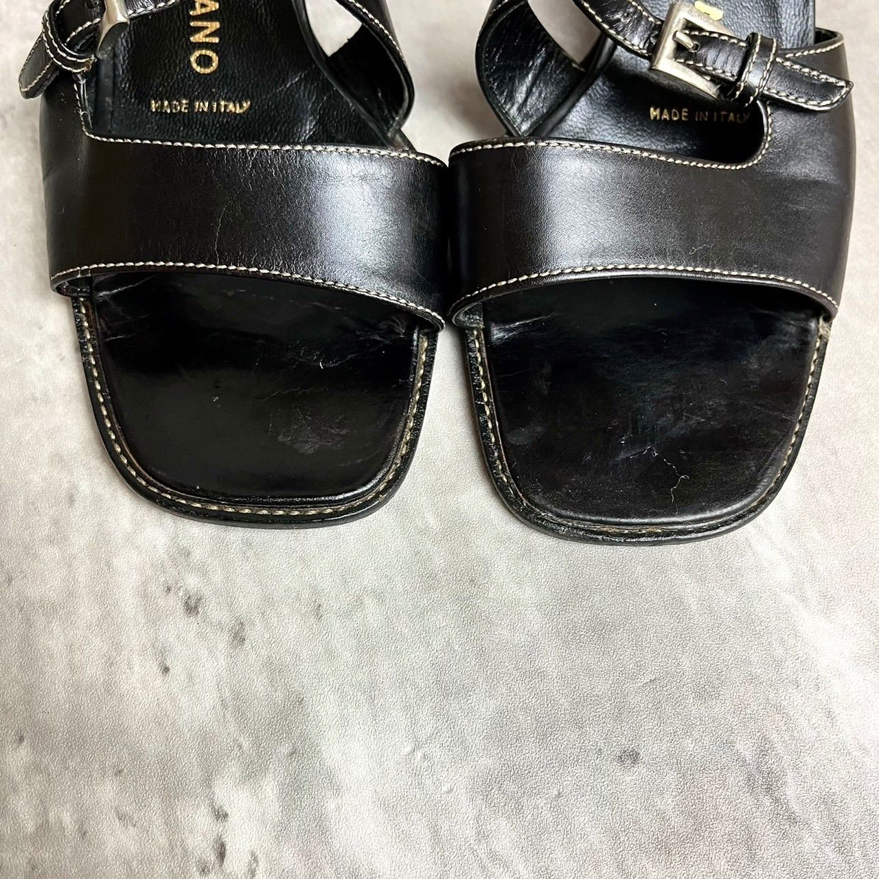 ✨良品✨ PRADA プラダ パンプス ハイヒール レザー 革 ブラック 黒色