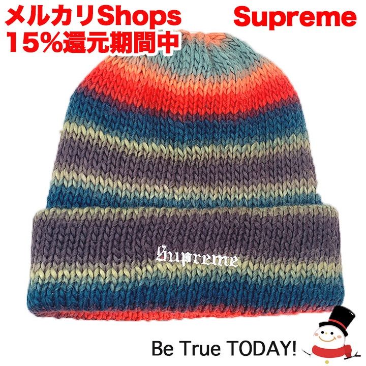 Supreme シュプリーム ニット帽 グラデーション オンブレストライプ 多 ...