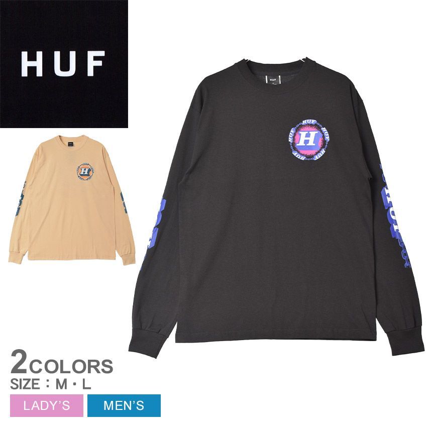 ハフ 長袖Tシャツ TS02169 レディース メンズ DEPENDABLE LS TEE HUF カラー:02.ブラック 品番：2375-0266
