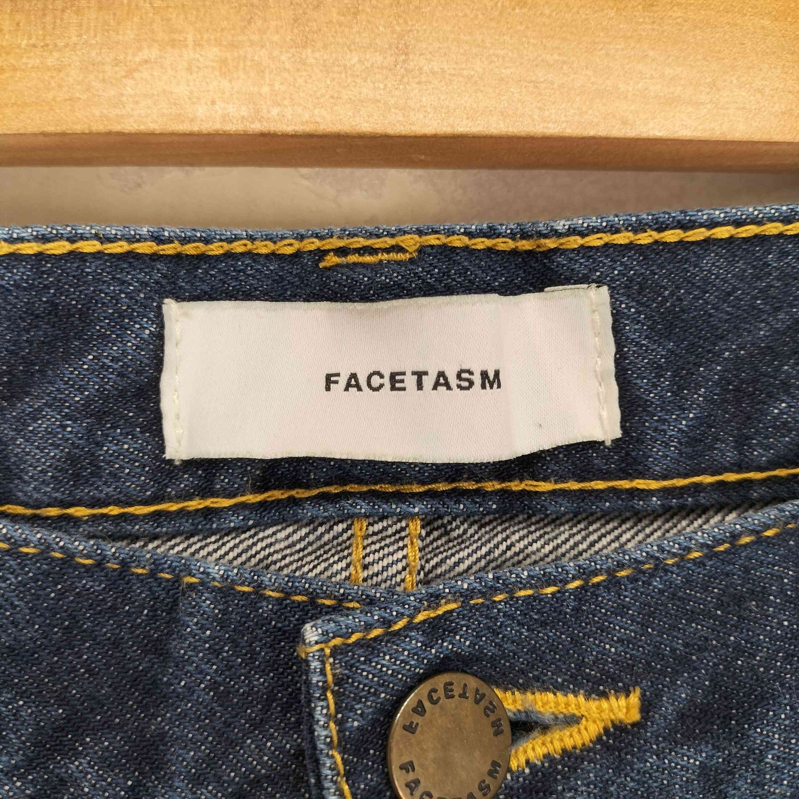ファセッタズム FACETASM 17AW WASHED FLARE DENIM ウォッシュド