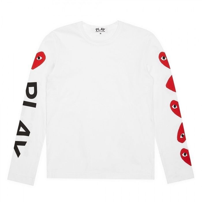 COMME des GARCONS メンズ ハートプリント 長袖 Tシャツ - メルカリ