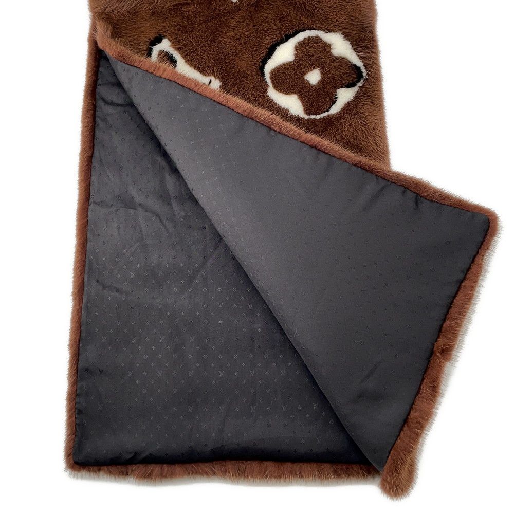 ♓極美品♓ ルイヴィトン エシャルプ ミンク モノグラム リバース マフラー ♓極美品♓ ルイヴィトン エシャルプ ミンク モノグラム