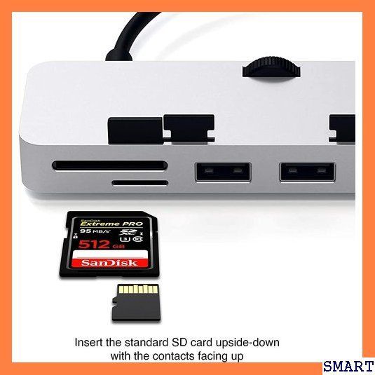 ☆大人気_Z030 Satechi USB-C クランプハブ シルバー 0 o/SDリーダー