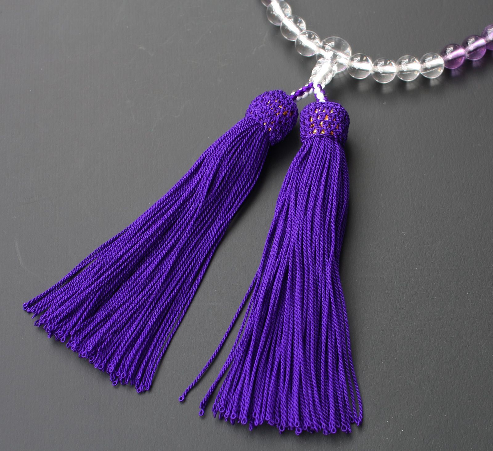 女性用数珠 正絹頭付房