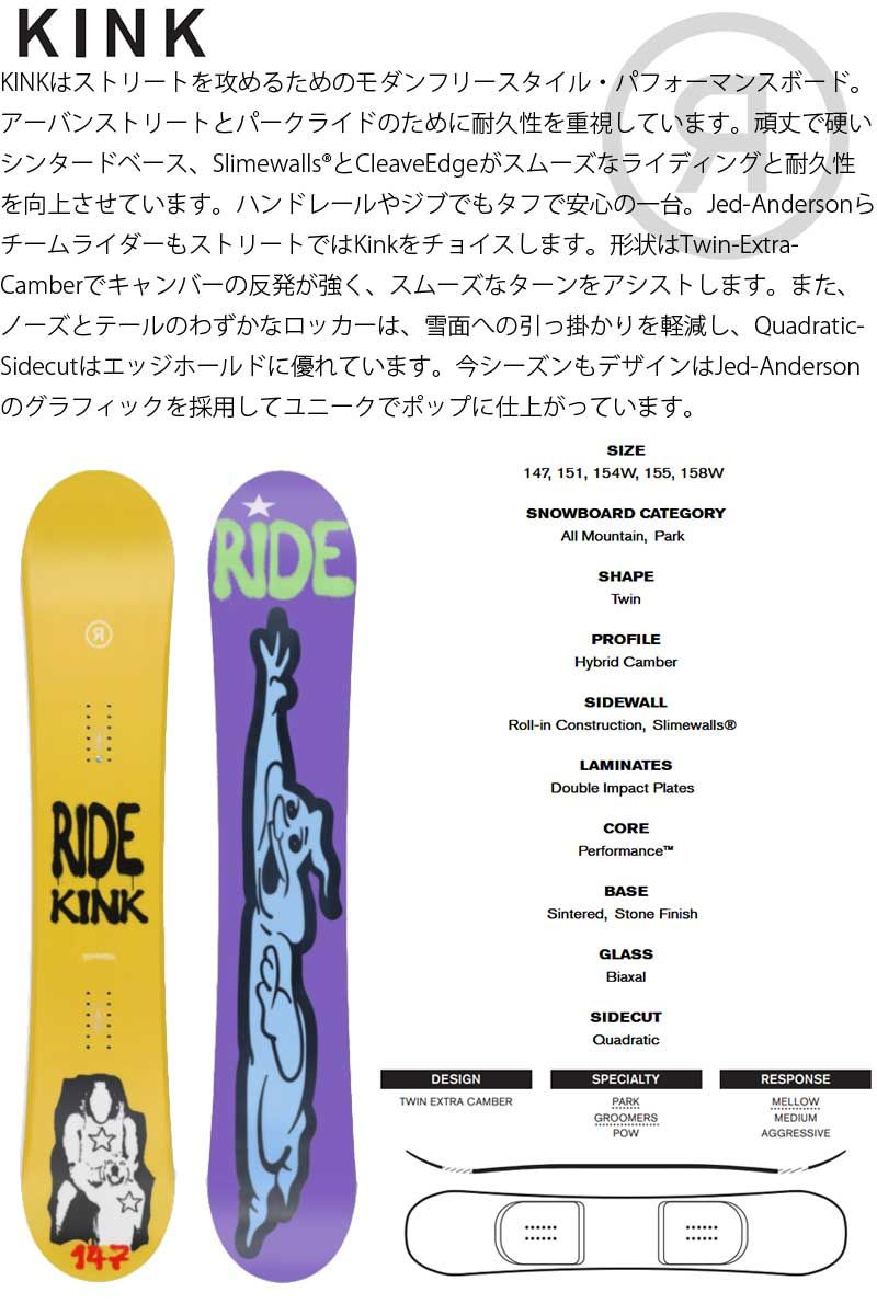 2023 RIDE ライド KINK キンク 22-23 KINK 147 楽天市場】24-25 RIDE