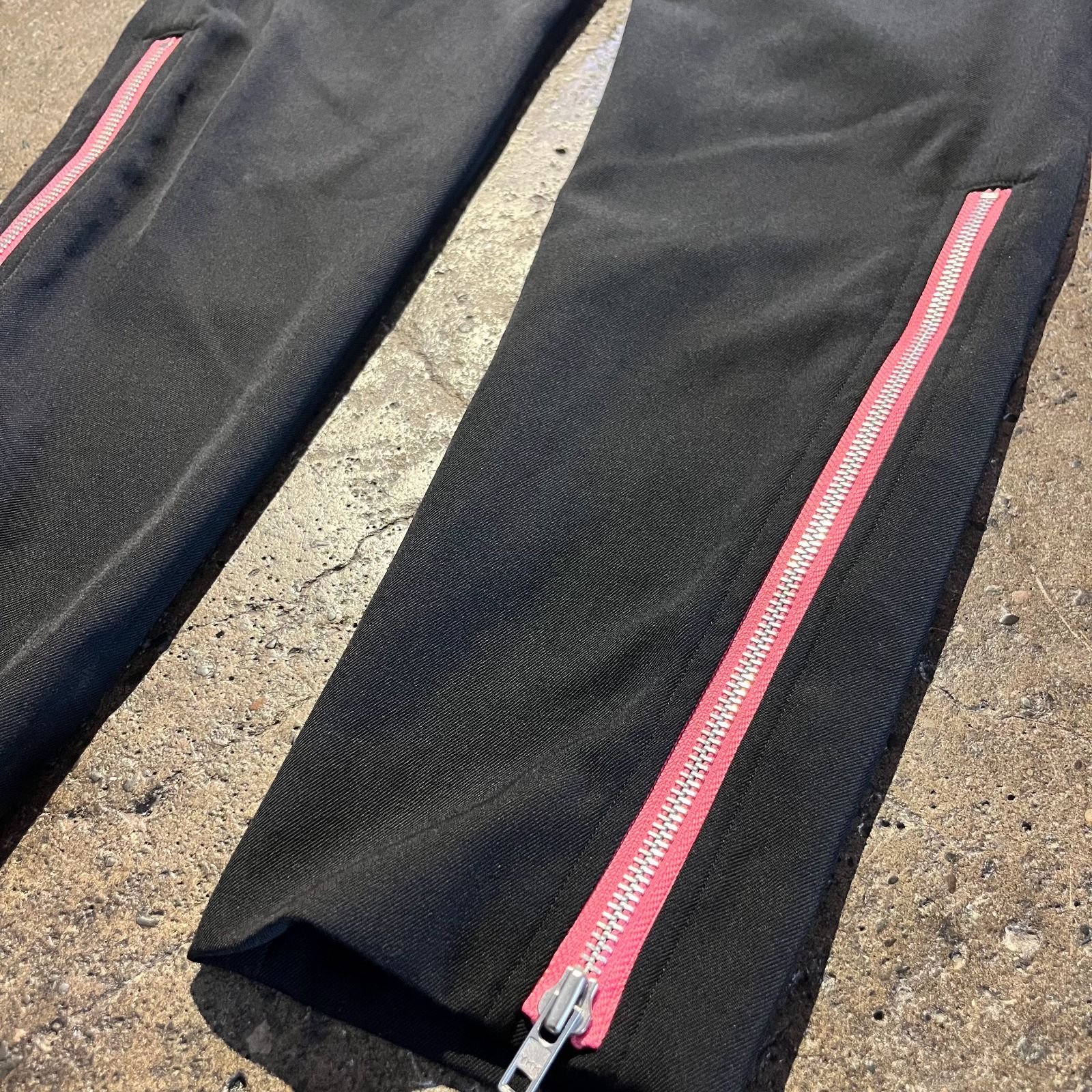 コムデギャルソンオムプリュス25ss ウールギャバ裾ジップパンツ COMME