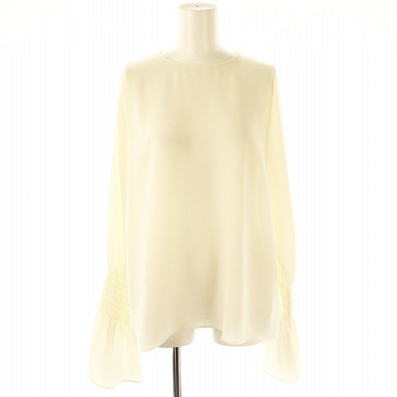 L'appartement Shirring Blouse ホワイト Sheer Voile Shirring Blouse