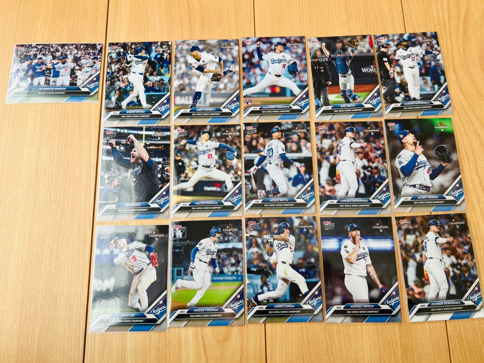 topps now World Series Champions 15枚セット2024 Topps now 