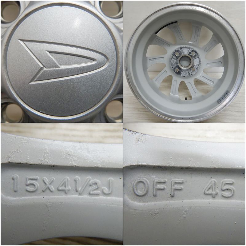 中古 15インチ アルミ ダイハツ タント 純正 4本セット ミラトコット 