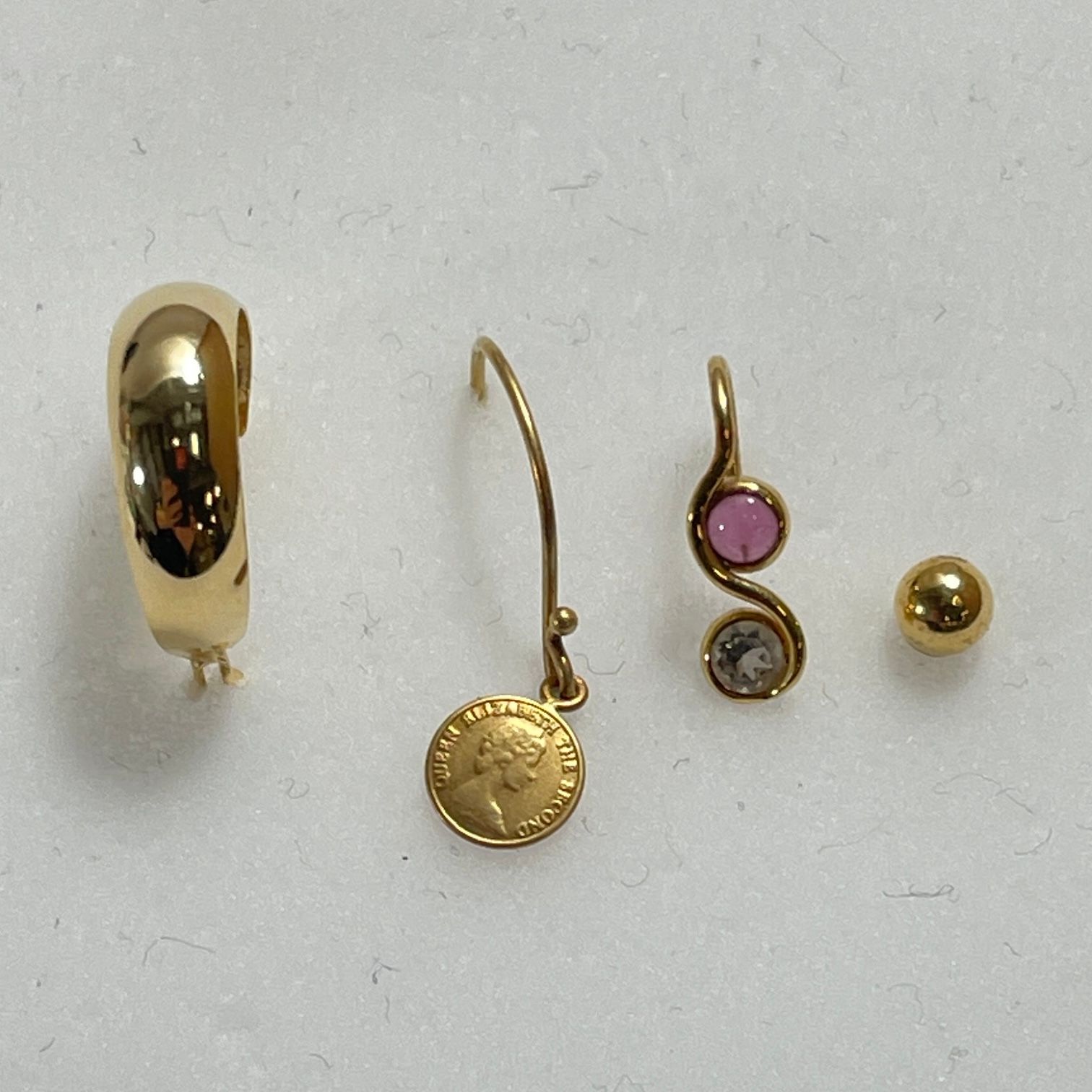 片耳ピアス 4点