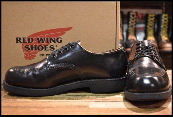 10D 未使用 19年 レッドウィング 8106 オックスフォード 黒 ブラック