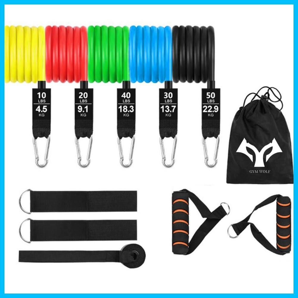 【迅速発送】【GYM WOLF】トレーニングチューブ チューブ トレーニング チューブトレーニング 筋トレチューブ フィットネスチューブ