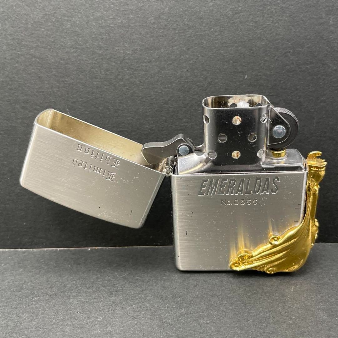 zippo クイーンエメラルダス ゴールドメタル 限定品 1998年製 zippo クイーンエメラルダス ゴールドメタル 限定品 1998年製