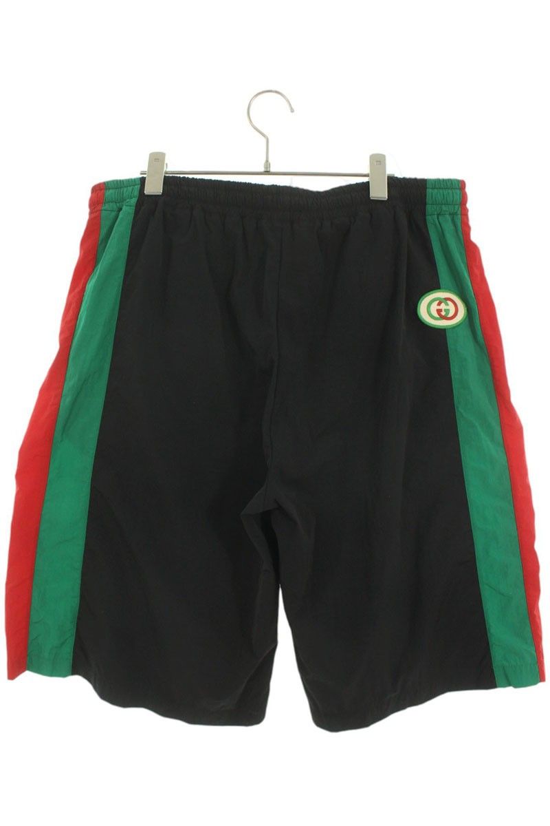 グッチ 57550 XJBAK サイドラインナイロンハーフパンツ メンズ グッチ 57550 XJBAK サイドラインナイロンハーフパンツ メンズ