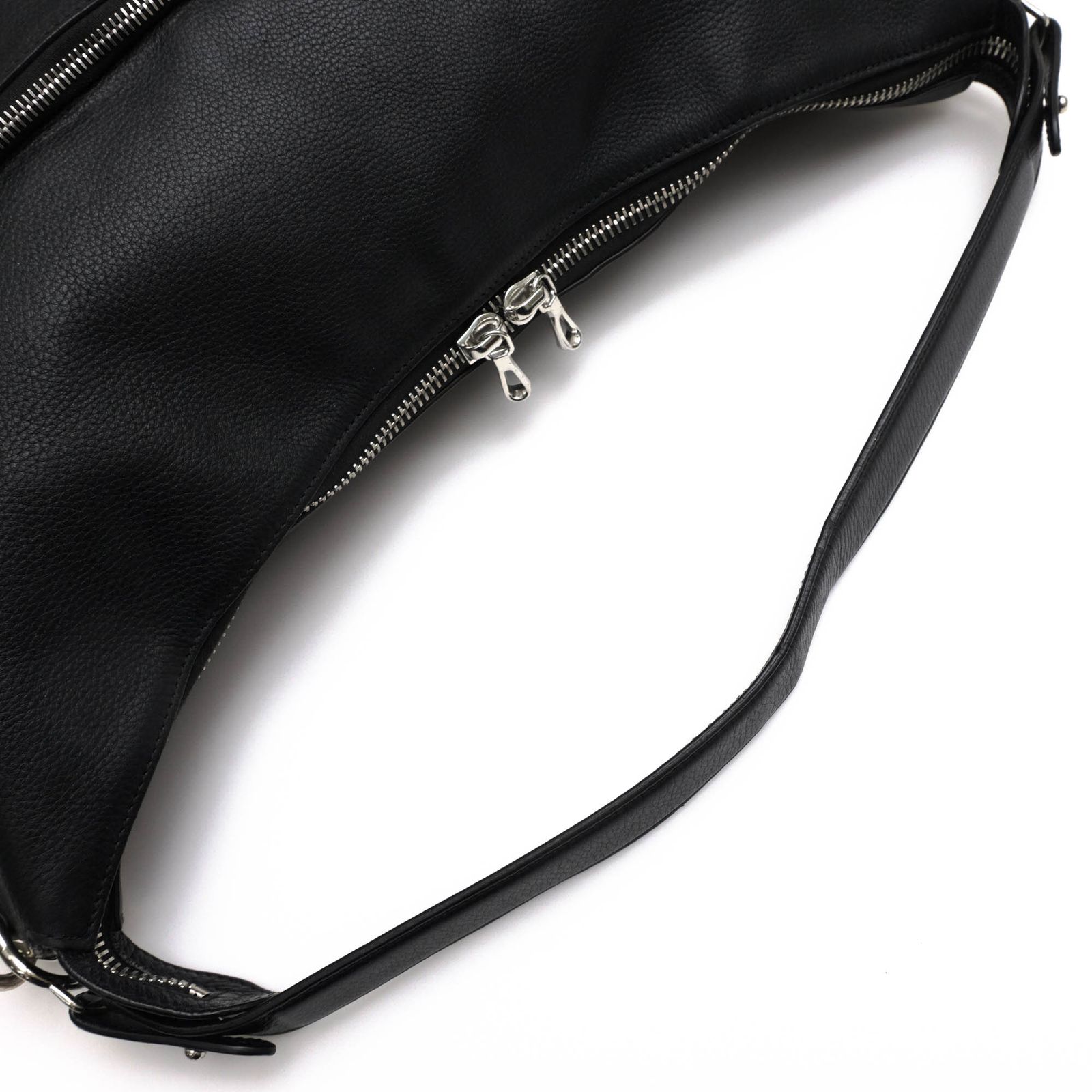 メッセンジャーバッグ シボ革