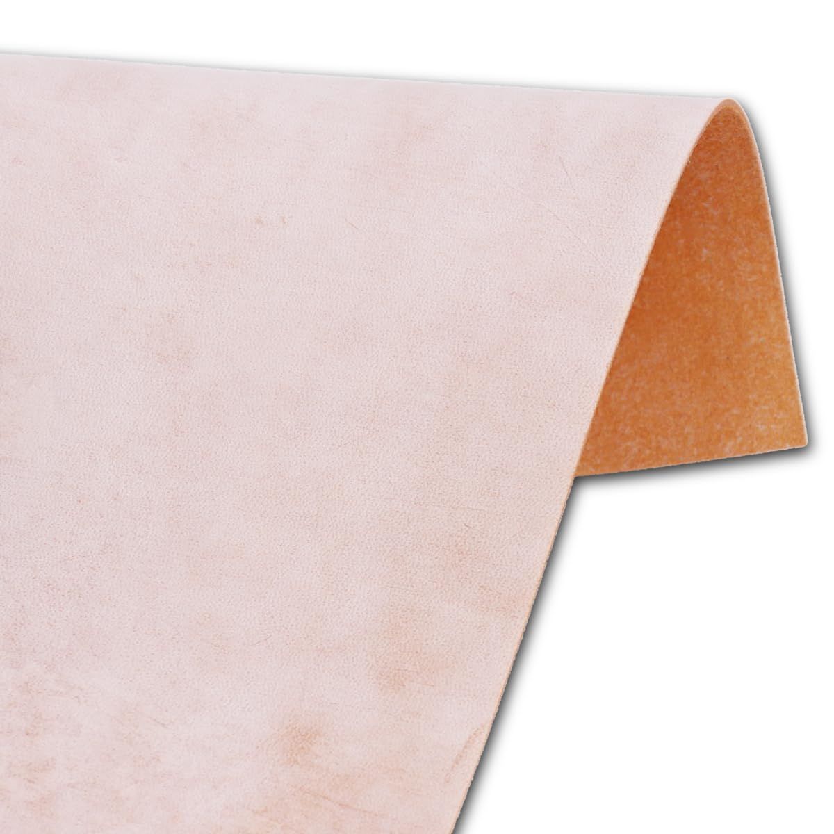 【新着商品】DY.Leather 本革 ブライドルレザー 【 A4size×1 アプリコット 1.0mm 】 日本製 ロウ引き タンニンなめし ブルーム仕上げ エイジング 蝋 ワックス レザークラフト パーツ 手芸 無地 撥水