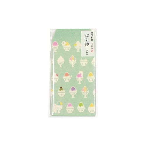 (まとめ）#大阪フロンティア ポチ袋 ふわり 夏ぽち袋 かき氷とシロクマ２ FWP10606 【×25セット】