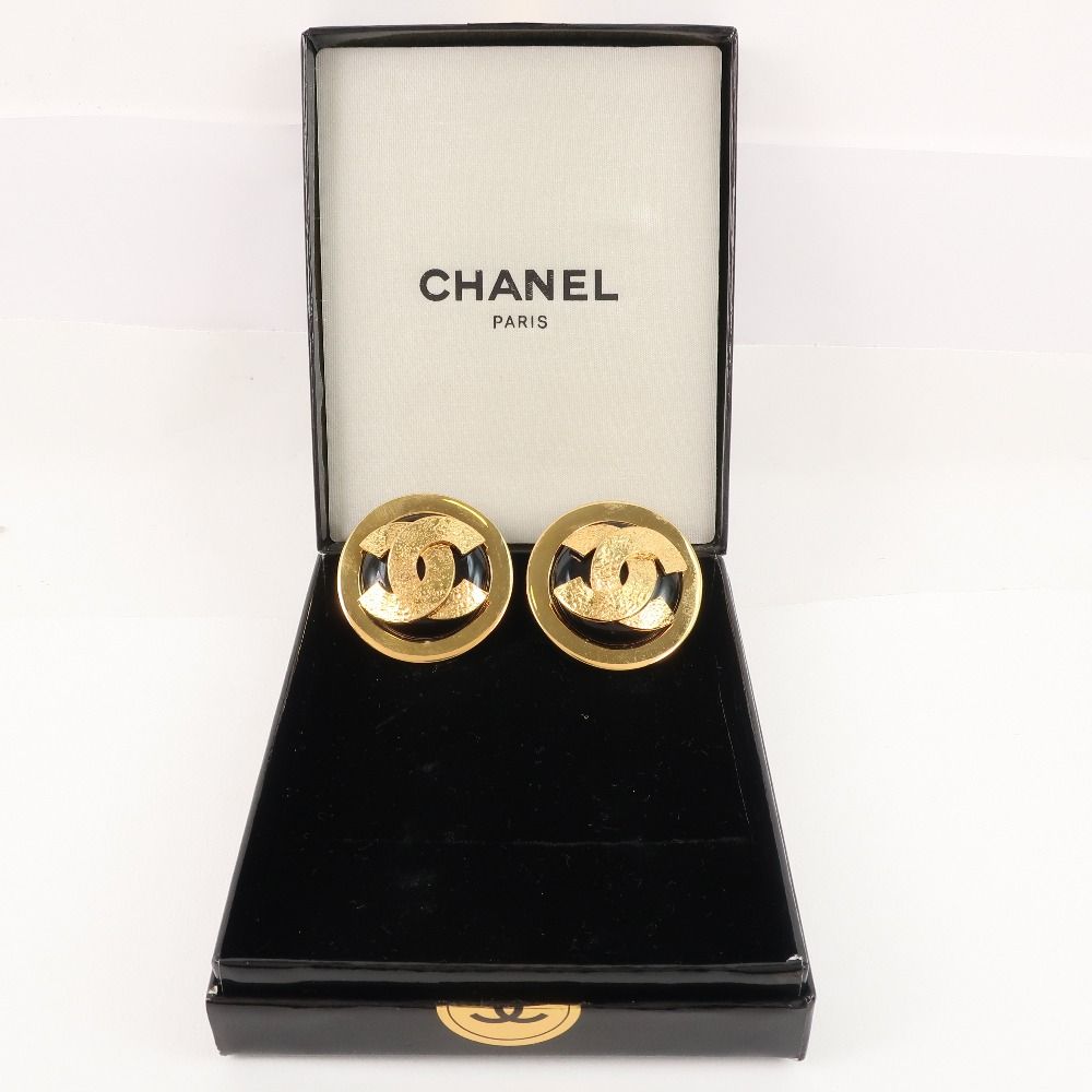 2024-25 秋冬新作  金メッキ ココマーク CHANEL】シャネル 黒 49.8g レディース イヤリング