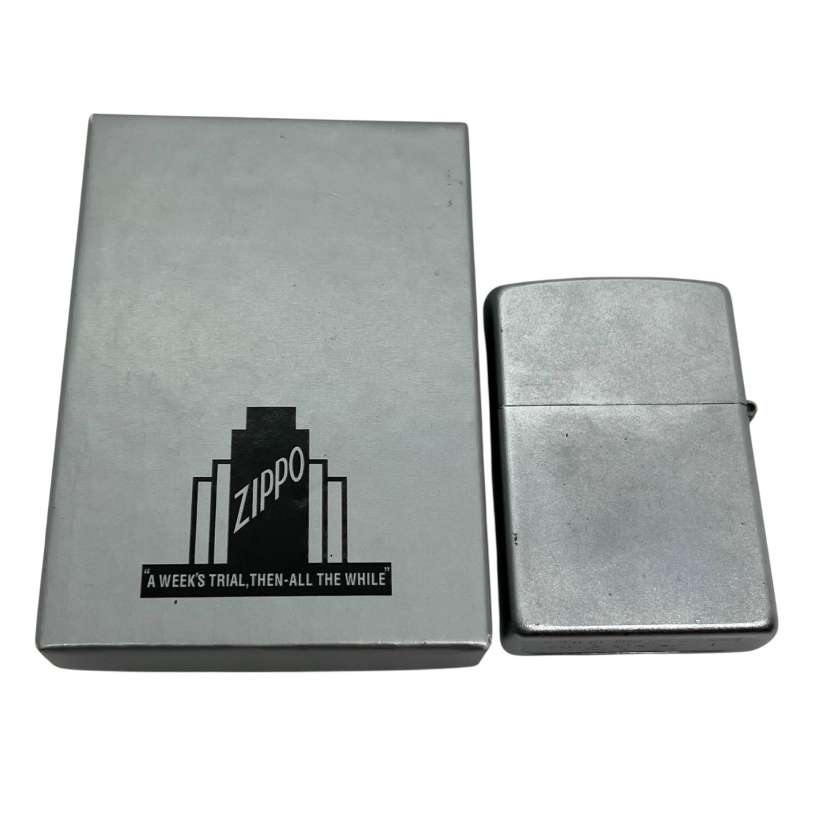 管54520 着火未 ︎ZIPPO ジッポー オイルライター 無地 シンプル シルバー 銀 品 喫煙具 ヴィンテージ