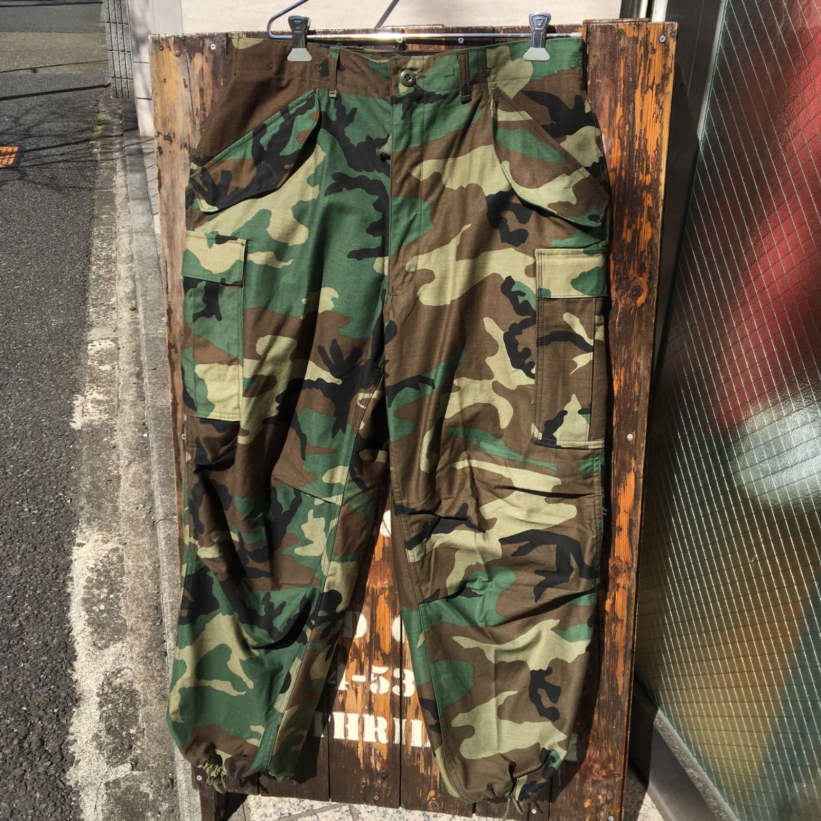 【DEADSTOCK】【US ARMY】80's Vintage 米軍実物 M-65 ウッドランドカモ フィールドカーゴパンツ ミリタリーパンツ US-M-S