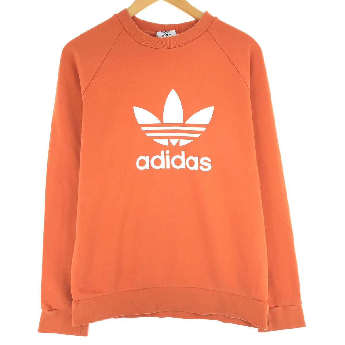 古着 アディダス adidas ORIGINALS オリジナルス ロゴスウェットシャツ トレーナー メンズS/eaa410595