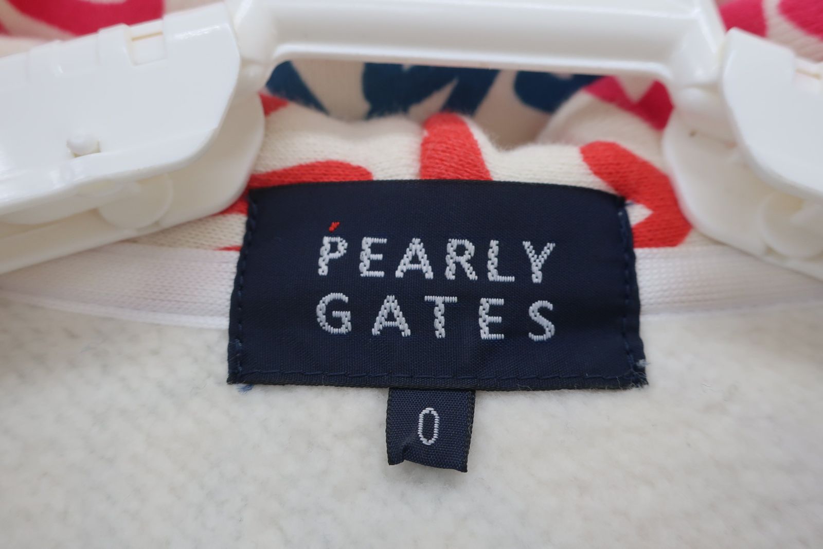 PEARLYGATES PEARLY GATES(パーリーゲイツ) パーカー 白カラフルロゴ