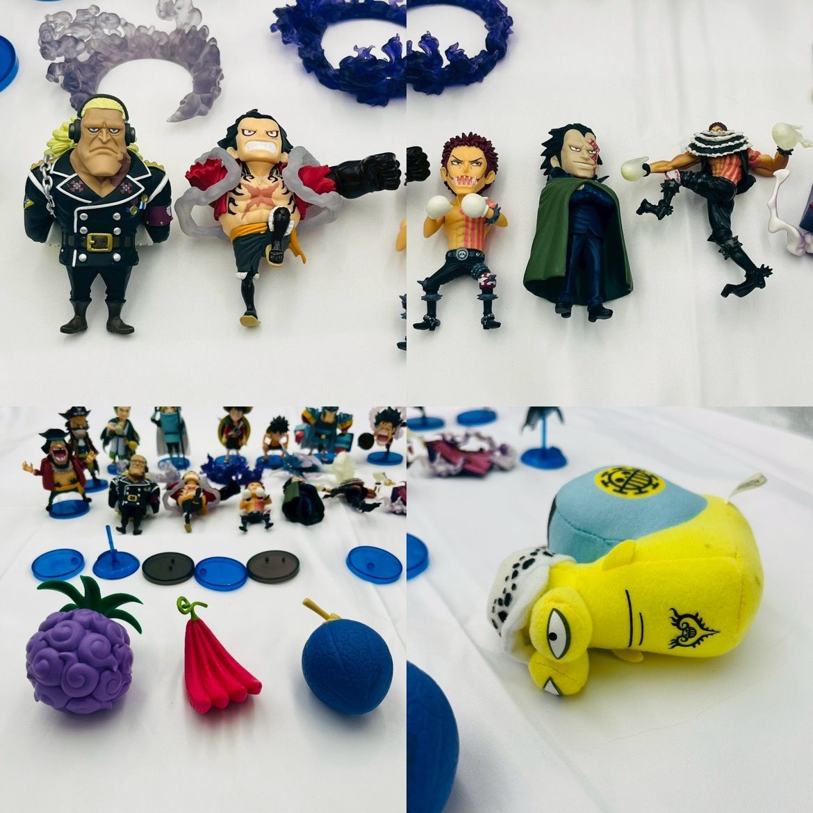 ワンピース麦わらの一味フィギュアと色紙 ワンピース麦わらの一味フィギュアと色紙