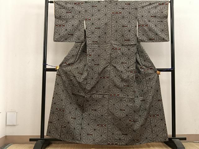 ミニチュア着物　文箱　ゆうページ 平和屋着物○上質な小紋 紅型 風絵抄 草花文 仮絵羽 正絹 逸品