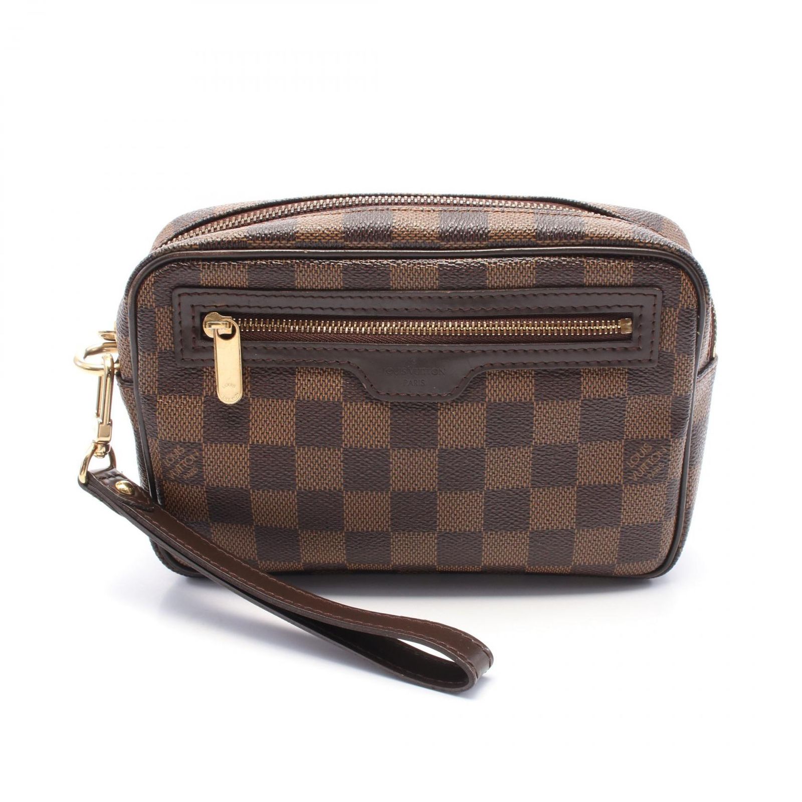 ルイ ヴィトン LOUIS VUITTON セカンドバッグ クラッチバッグ ポシェットビエマカオ N61739 PVCコーティングキャンバス レザー ポシェット ビエ マカオ メンズ Used B