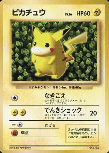 ピカチュウ LV.16(すぐわかるポケモンカードの遊びかた) [旧裏面] No