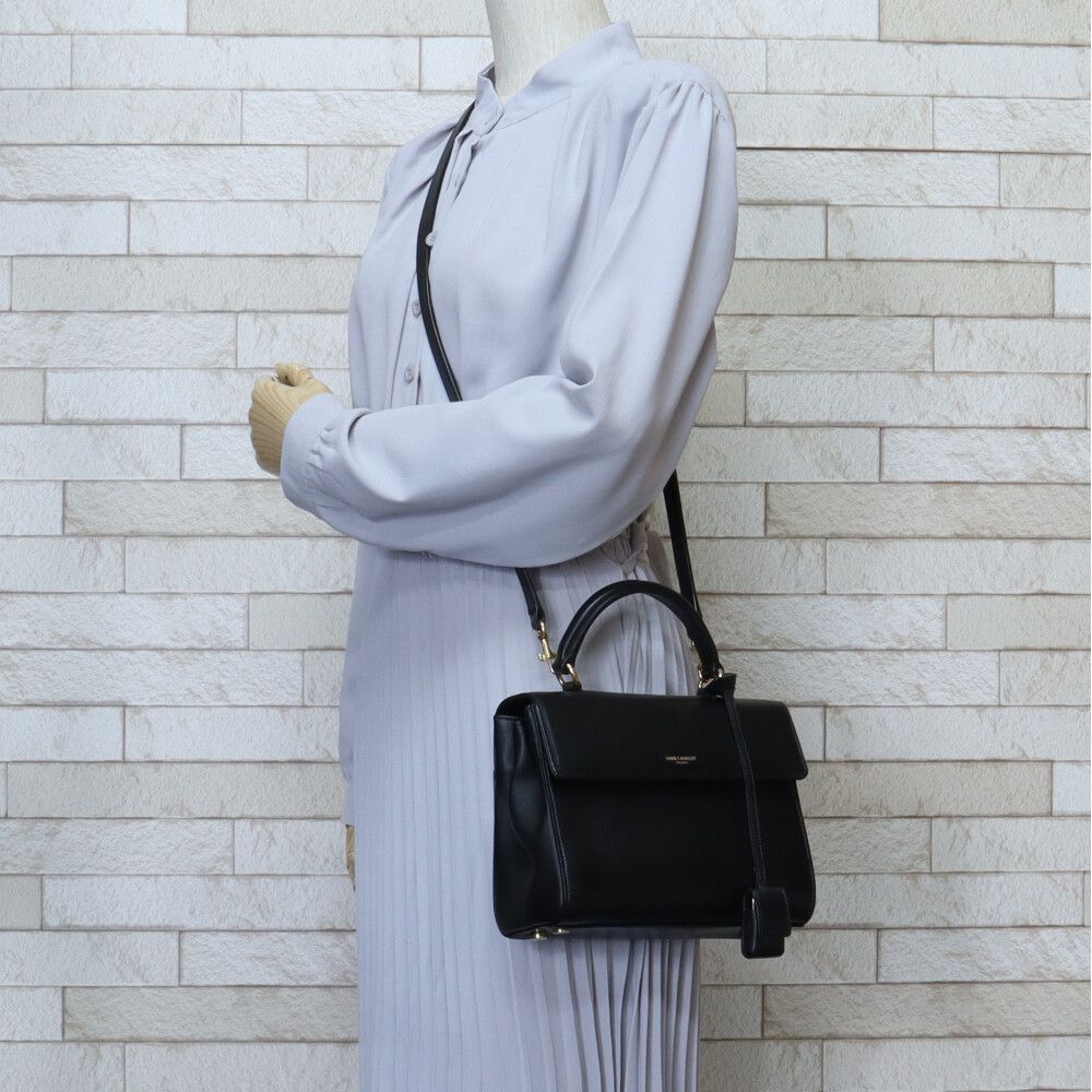 イヴ・サンローラン サックムジーク ショルダーバッグ レザー 355157  