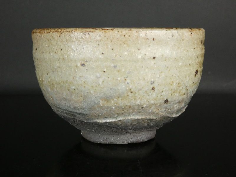 清宮】米山祐章 作「瀬戸伊賀茶碗」共箱 高さ 約8.5cm 幅 約12.7