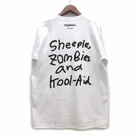 サカイ sacai MADSAKI Tシャツ 半袖 プリント ホワイト 白 1 22
