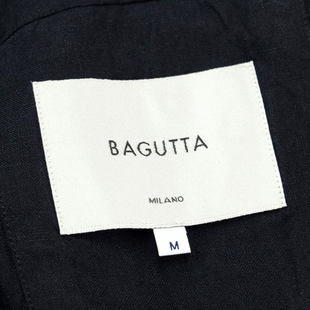 【新品アウトレット】バグッタ Bagutta リネン ワークジャケット ブルゾン ダークネイビー【サイズM】【メンズ】-5
