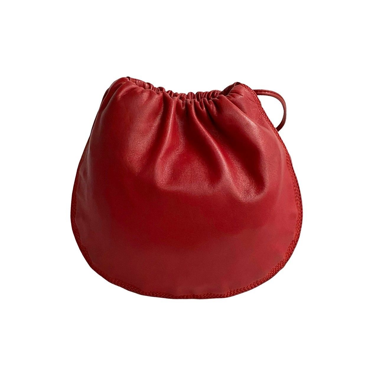 LOEWE ヴィンテージ ショルダーバッグ アナグラム ナッパレザー 赤