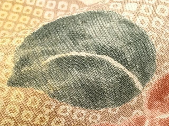 平和屋本店□極上 摺型友禅 京都 多ち花 九寸名古屋帯 生紬地 椿辻が花  