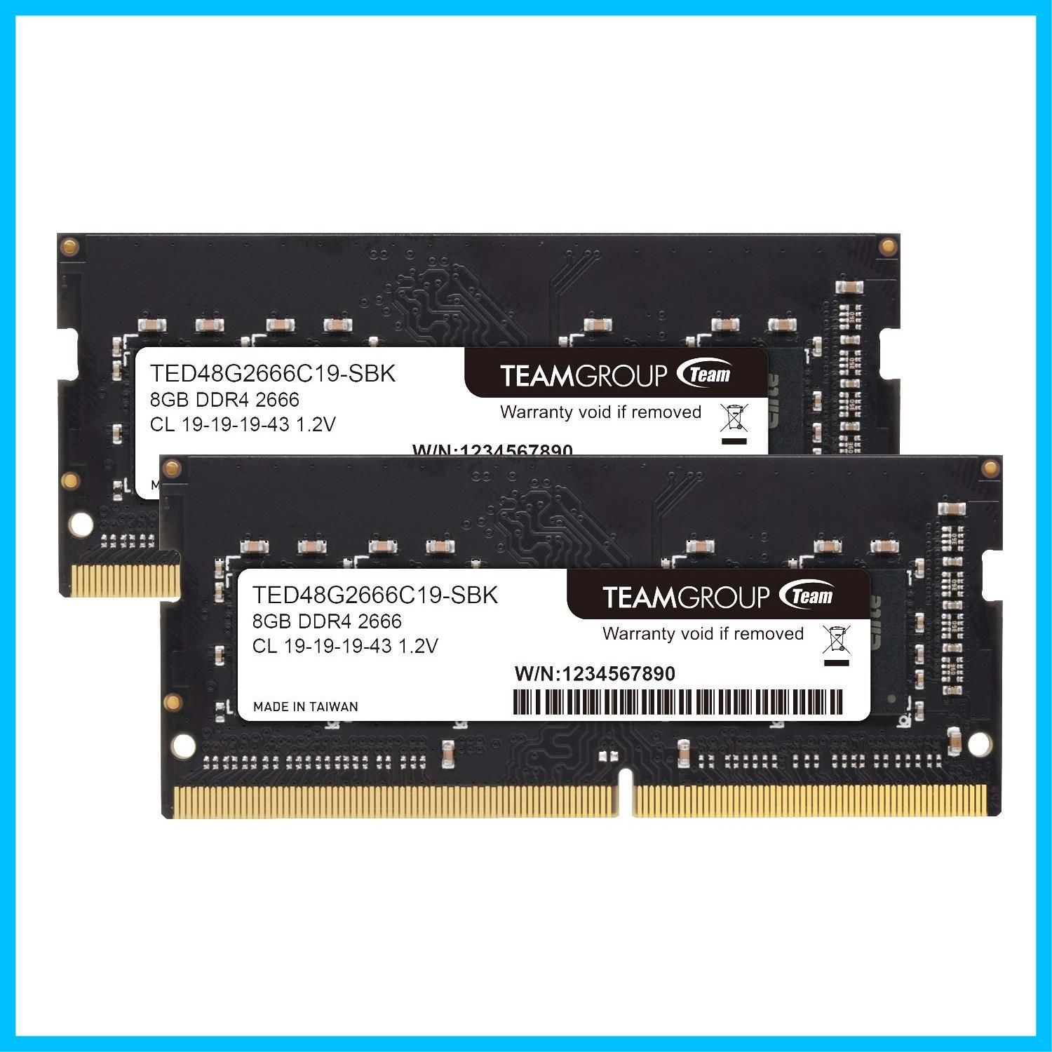 特価商品】Team ノートPC用メモリ SO-DIMM DDR4 2666MHz PC4-21300